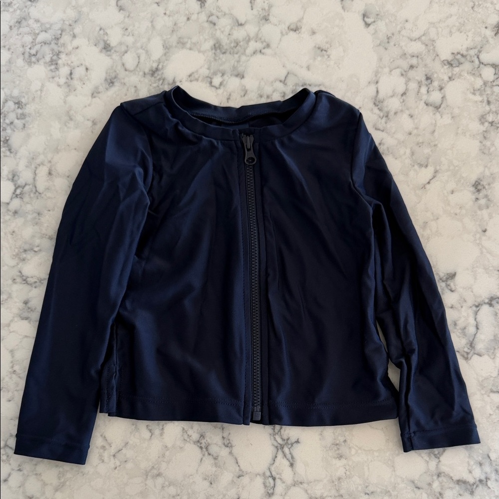 Baby Gap Zip up Rash guard Swim Jacket Navy Blue size 2T NEW